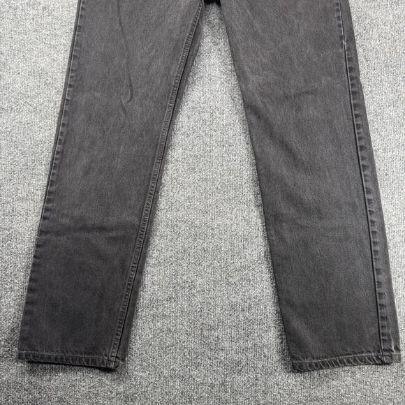 Vintage Levis Jeans Mens 36x34 Black 505 Straight Leg USA Made Y2K (FITS 34x32) - Picture 7 of 12